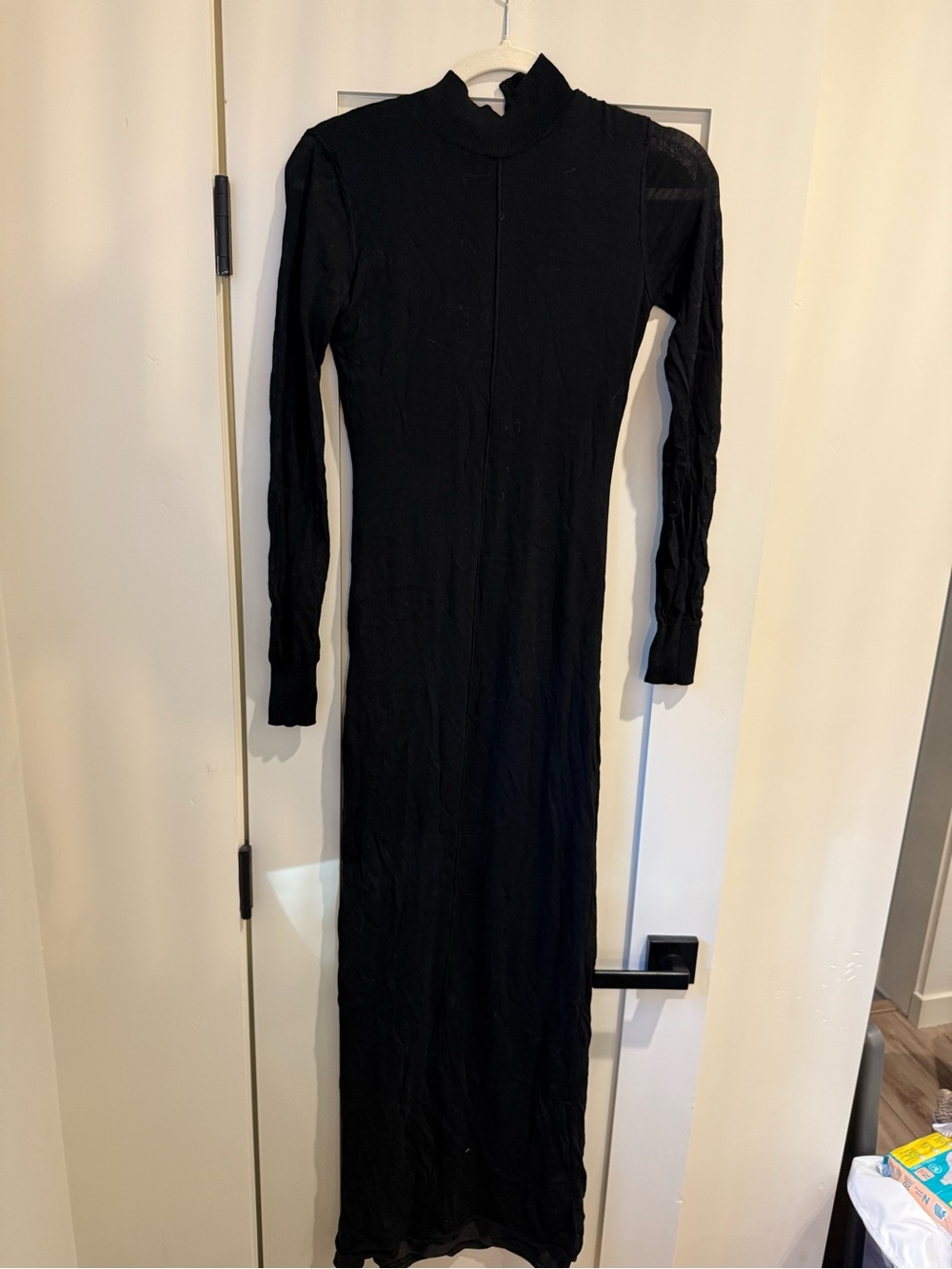 JLUXLABEL Black Long Sleeve Maxi Dress